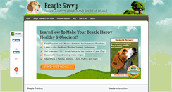 Desktop Screenshot of beaglesavvy.com